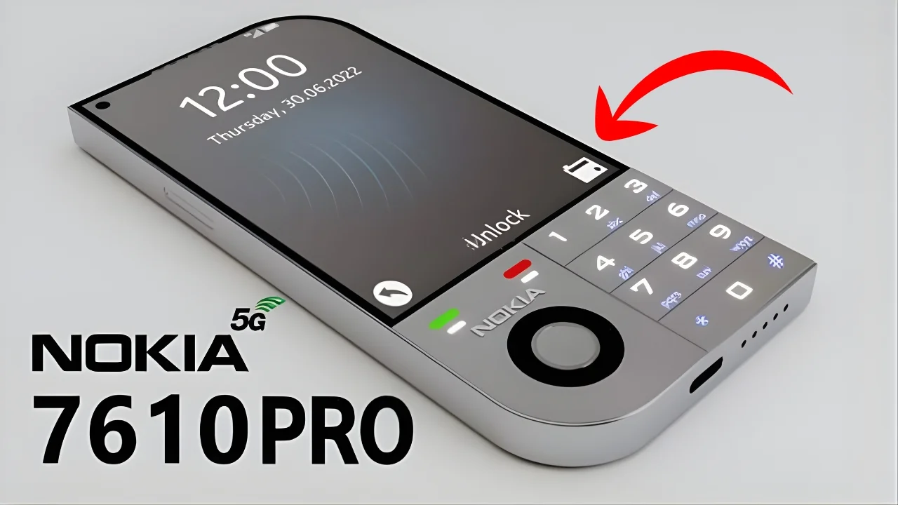 Nokia 7610 Pro – Premium design keypad phone with 5G system, battery is 6000mAh