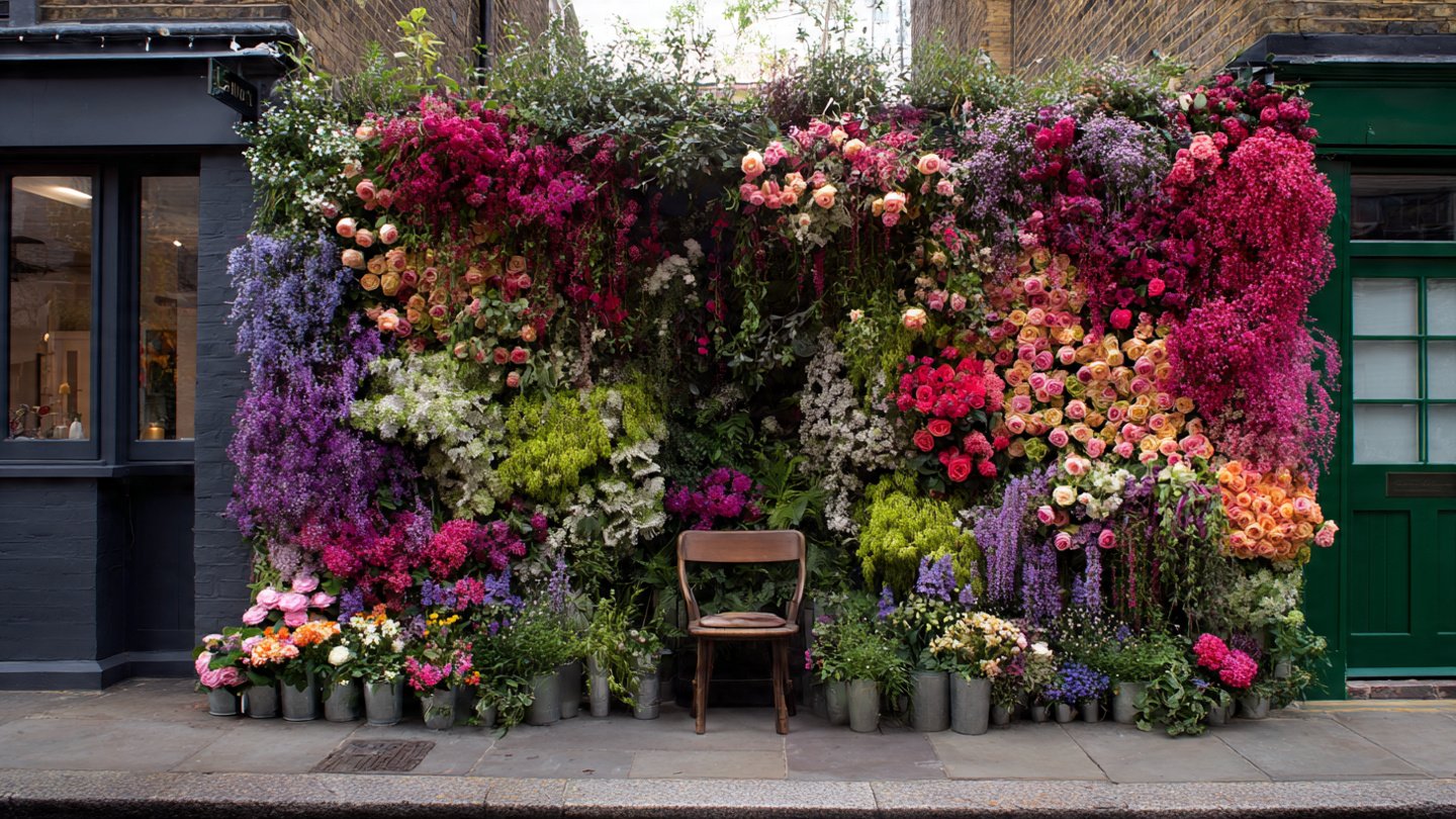 How Can You Create a Stunning Vertical Flower Wall in a Tiny Space?
