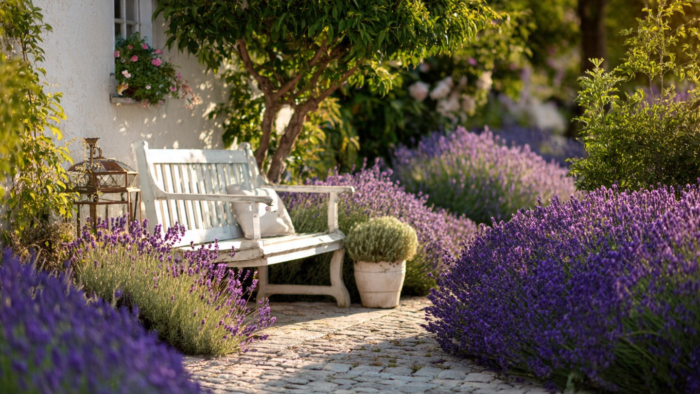 Benefits of Placing Lavender Near Your Garden Bench for a Relaxing Atmosphere