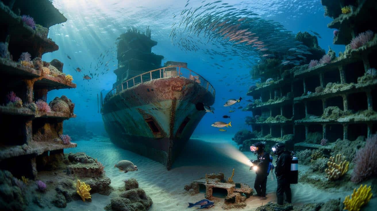 By building artificial reefs from discarded ships and concrete blocks, one nation has recreated entire marine ecosystems from scratch