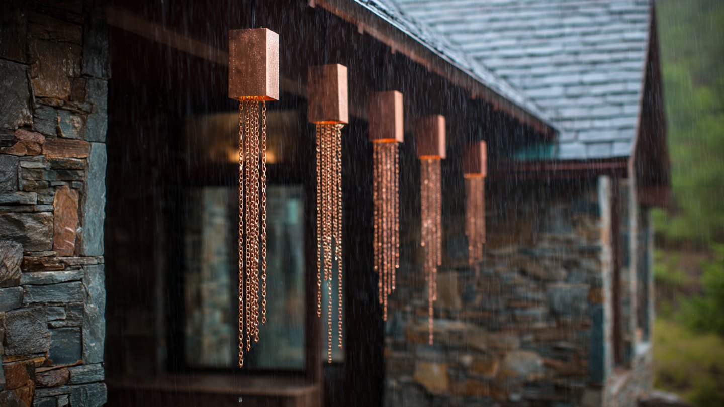 Copper Rain Chains: Stylish Alternatives to Boring Downspouts