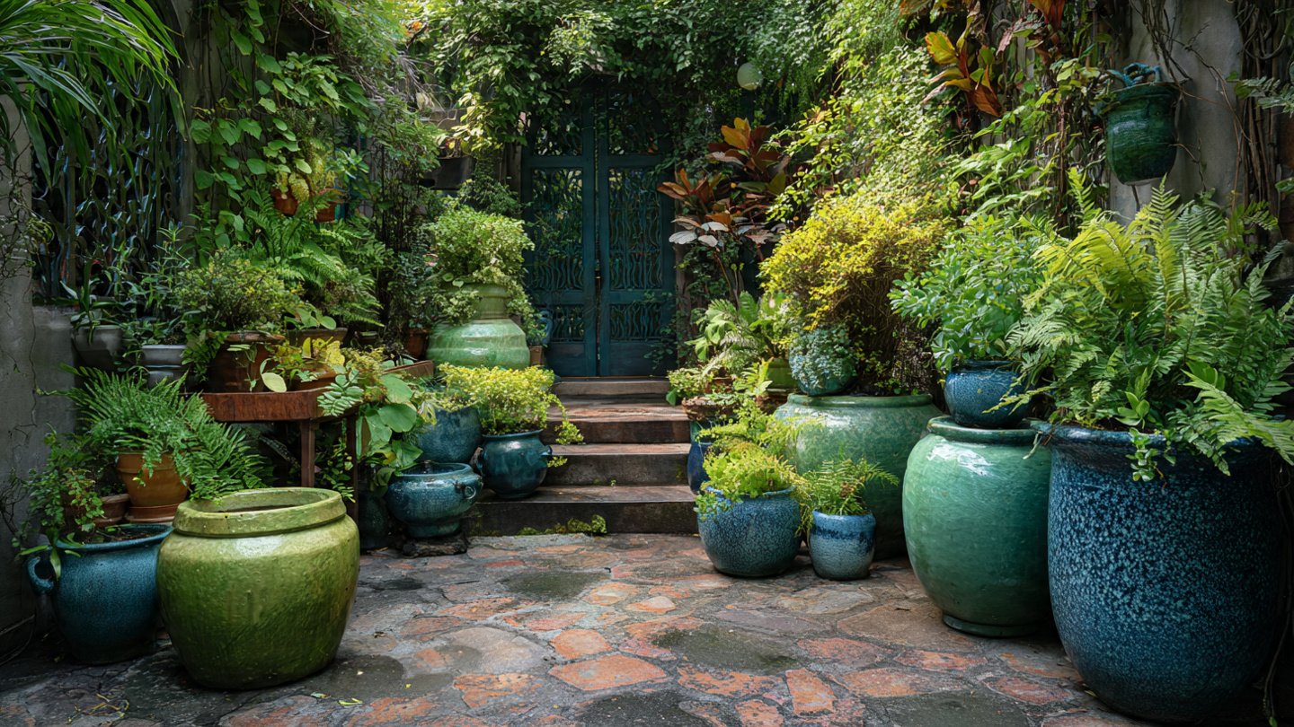 How Can You Design an Enchanting Garden with Just Three Types of Pots?