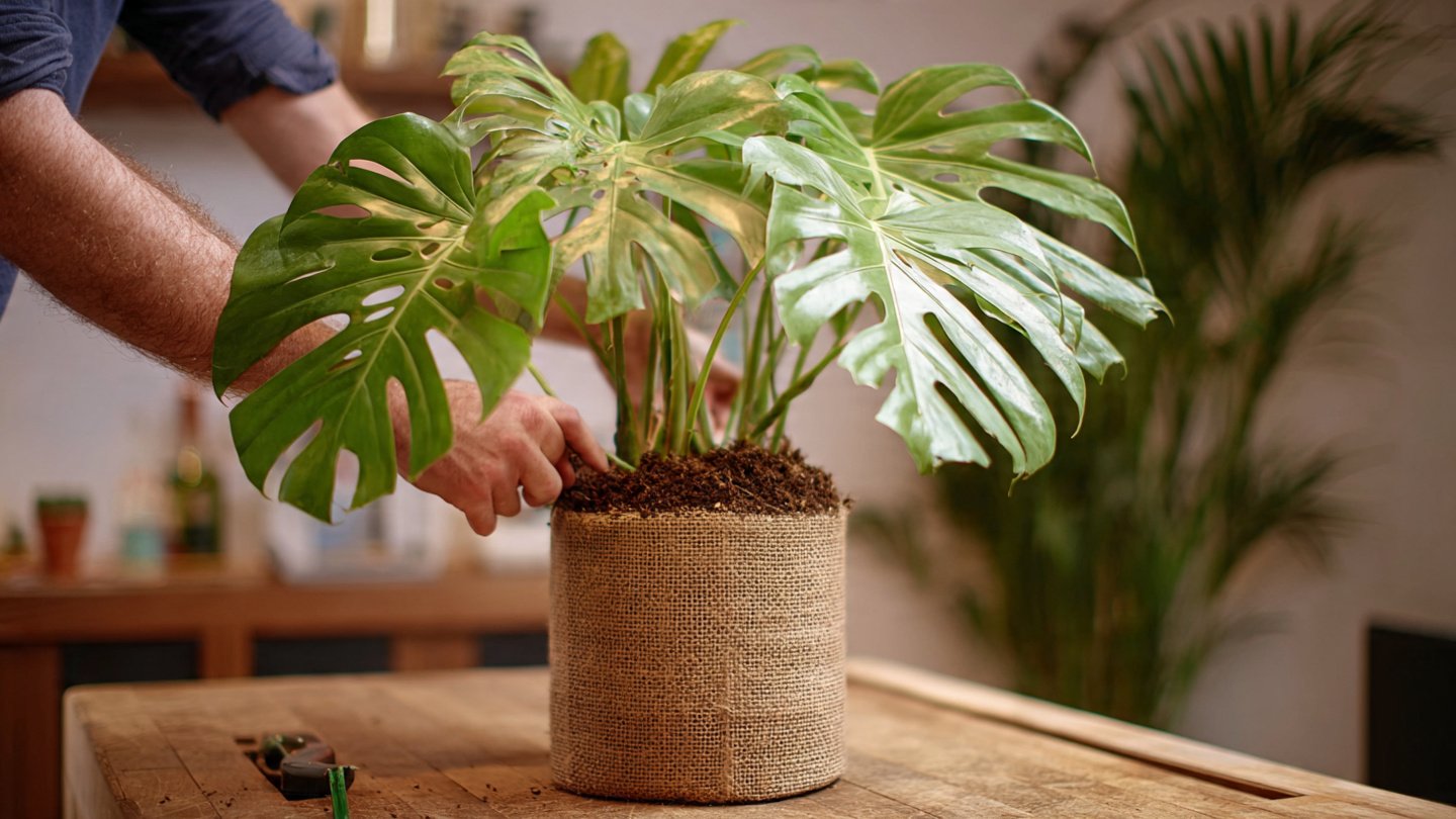 How to Repot a Large Monstera by Yourself
