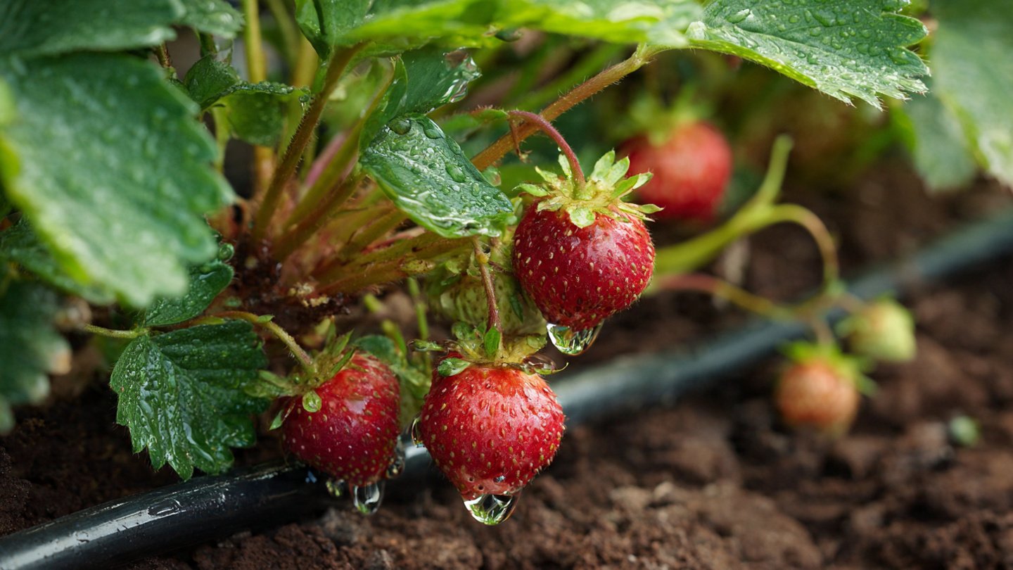 Simple Clay Pot Irrigation System Keeps Berries Hydrated for Weeks