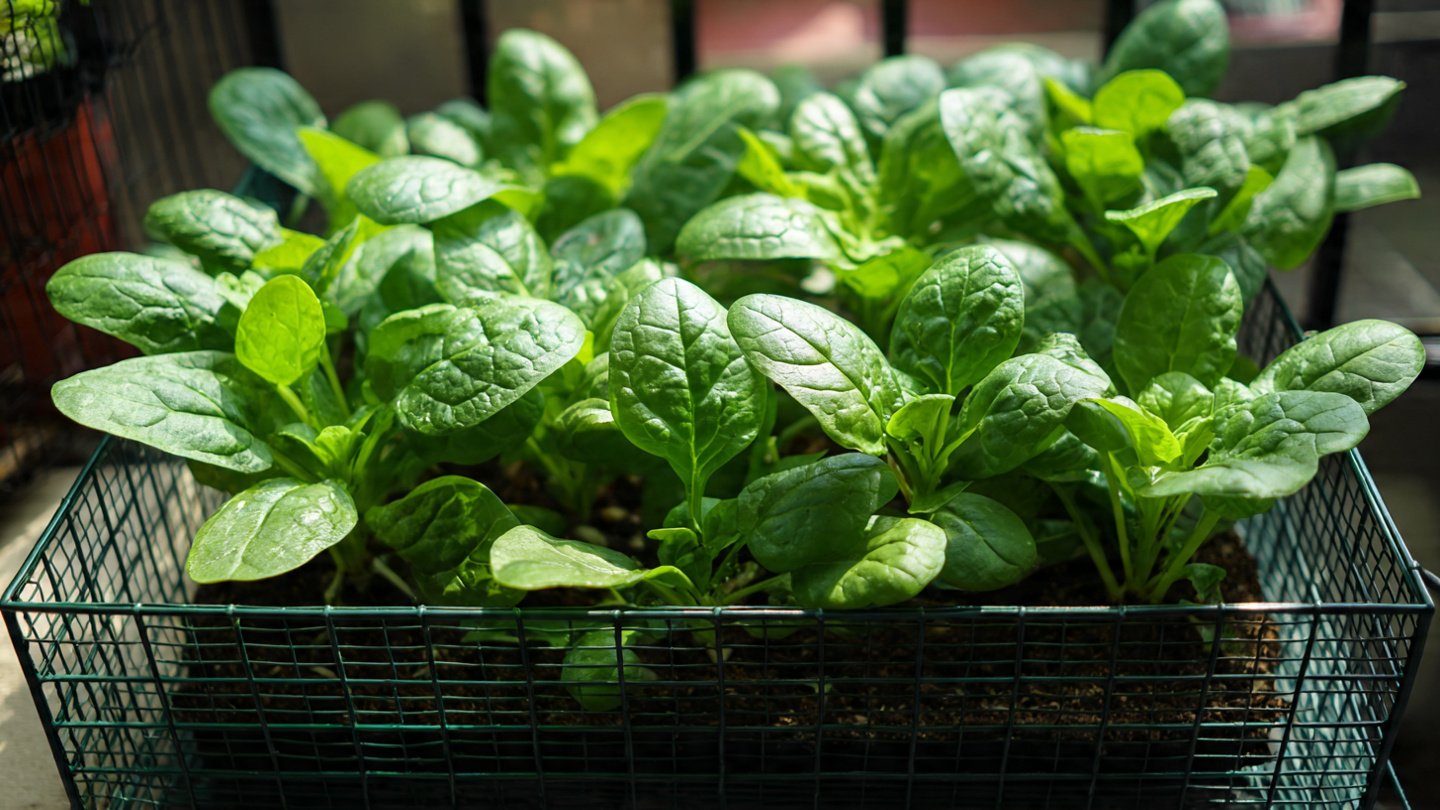 How Can You Successfully Grow Fresh Spinach in a Small Metal Balcony Box?