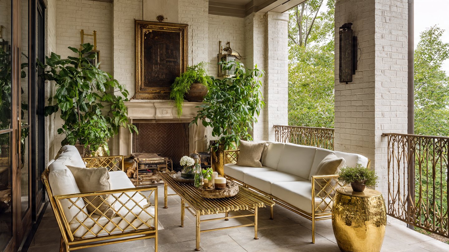 Why Interior Designers Love Unlacquered Brass for Outdoor Spaces